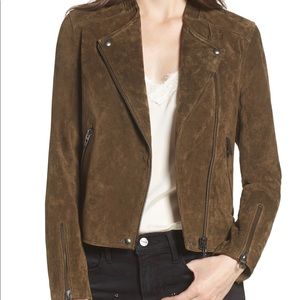 Blanc NYC suede Moto jacket